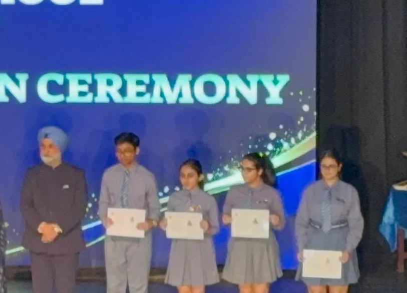 Scholarship distribution ceremony at Modern School, Vasant Vihar